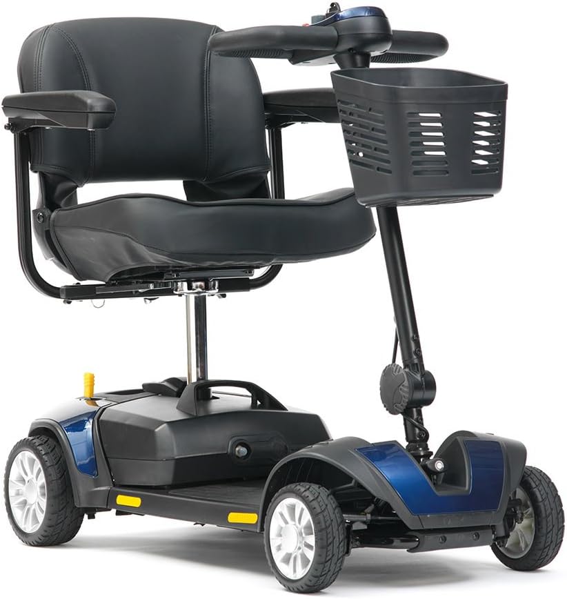 Livewell Jaunt 4mph Portable Travel Car Boot Mobility Scooter in Blue